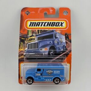 Matchbox‎ International Armored Car 80 100 Blue Metal Diecast Toy Truck